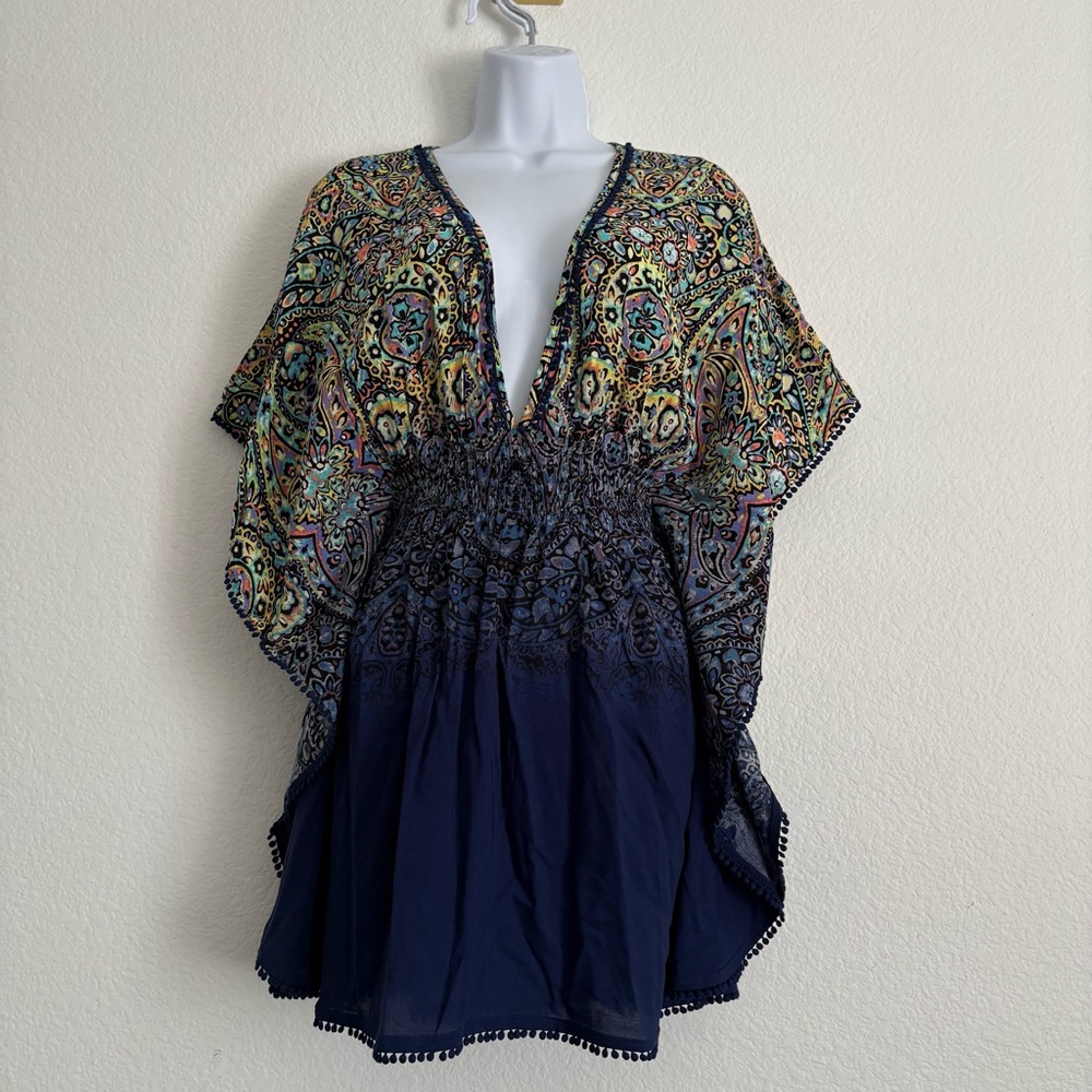 Victoria’s Secret Paisley Kimono Sleeve Tunic Top Bathing Suit Cover Up New